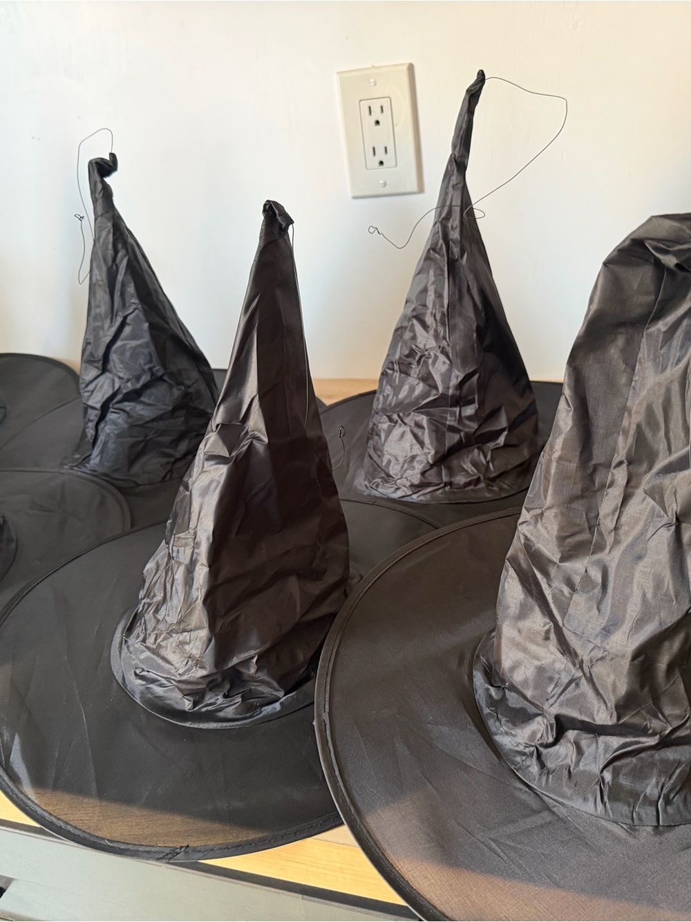 Black Witch Hat Party Hats - 12